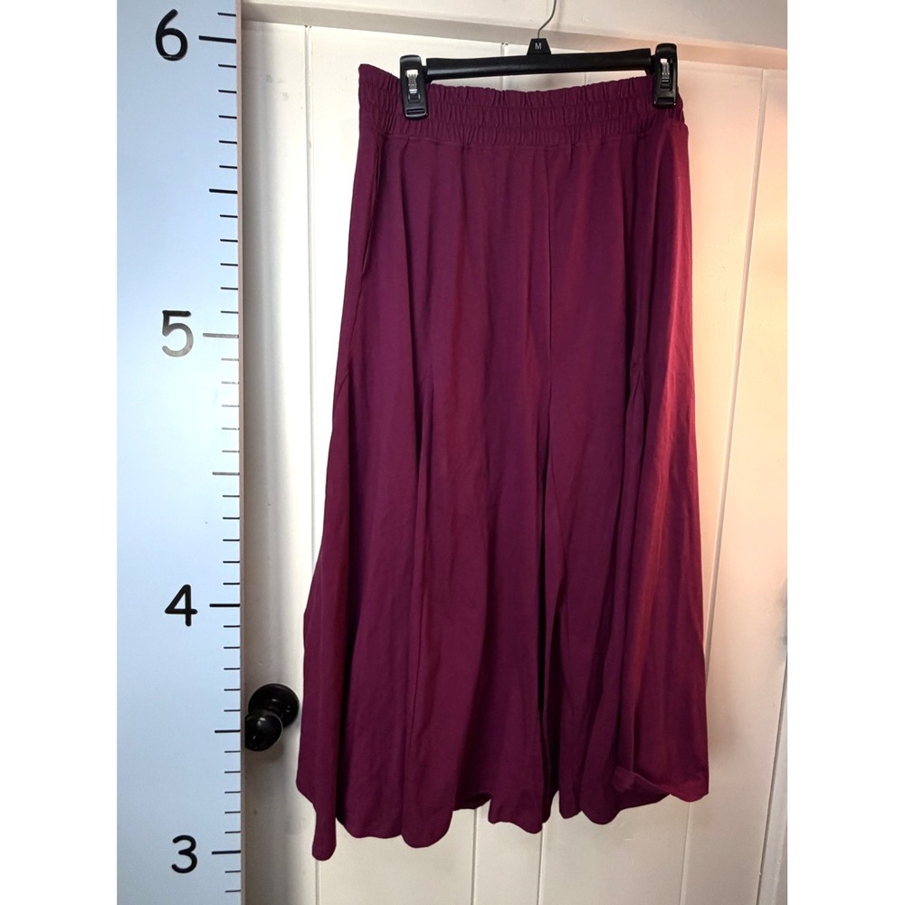 Woman Within Burgundy Maxi Full Swing Skirt 14/16 Medium Goth Cosplay Festival